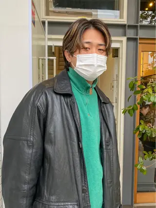 カラー メンズ 栄/矢場町 三井太朗のヘアスタイル