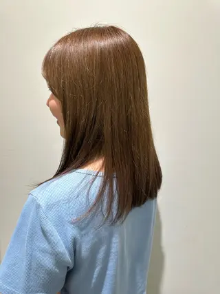 ミディアム 山野愛子美容室銀座所属・銀座YUKINA🌙 ダブルカラー🩷のヘアスタイル