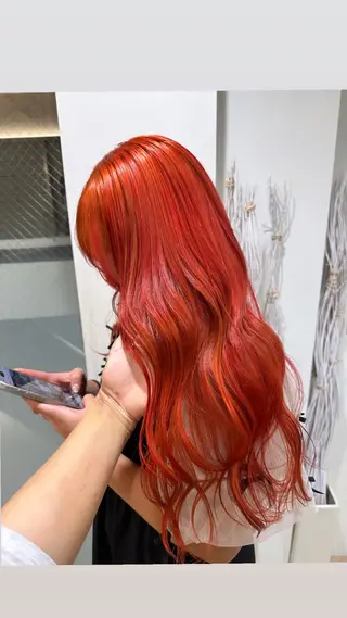 ロング カラー 遠藤 美夢のヘアスタイル