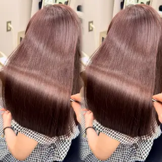 セミロング カラー 🎀髪質改善×韓国レ イヤー×透明感/米田のヘアスタイル