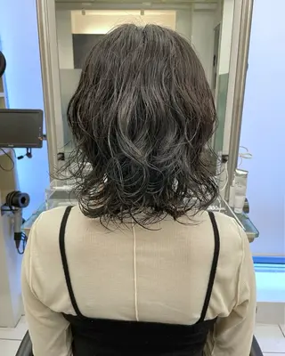 ミディアム パーマ 無料カットモデル募集 / Juanのヘアスタイル