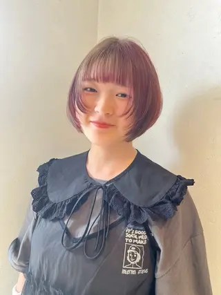 ショート カラー miku🎀門前仲町 ブリーチ・レイヤーのヘアスタイル