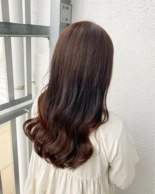 ロング カラー 後藤紗英/髪質改善 /オリーブベージュのヘアスタイル