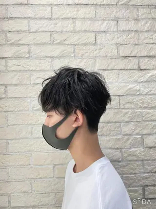 ショート パーマ メンズ 🪞髪質改善カラー× レイヤー河村真聖🪞のヘアスタイル