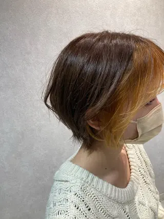 ショート カラー 宮下 弦也のヘアスタイル