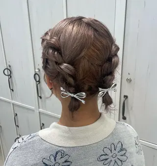 ヘアアレンジ つちだ ゆうひ / 暗髪カラー⟡.·のヘアスタイル