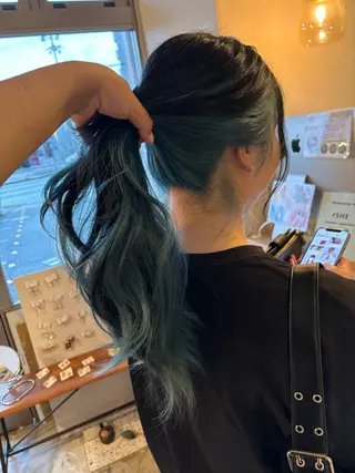 ロング カラー ヘアアレンジ お悩み改善カット 太田皓大のヘアスタイル