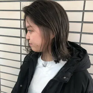 ミディアム カラー 2nd所属・🤍2nd🤍田所 美希のヘアスタイル