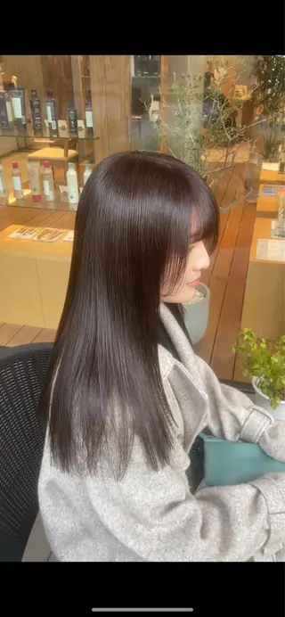 セミロング カラー パーマ ヘアアレンジ 加藤 愛実のヘアスタイル