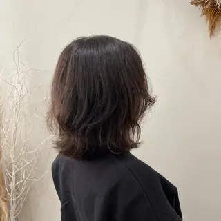 ミディアム 松本 玲菜のヘアスタイル
