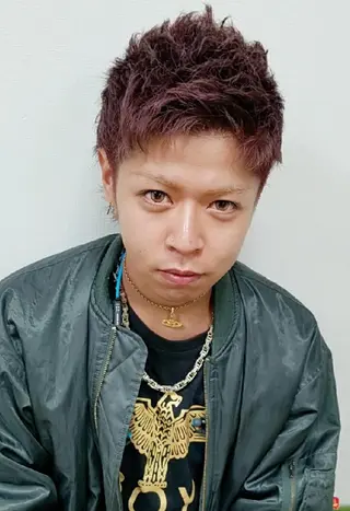 メンズ カラー ショート パーマ エミタス ☆のヘアスタイル