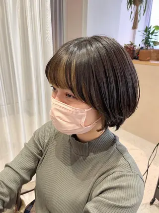 ショート カラー SALOWIN京都河原町suite店所属・うる艶カラー／ 髪質改善／arisaのヘアスタイル