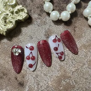 ネイル ネイルサロンAiri 長さ出し·シンプルのネイルデザイン