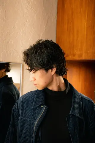 ミディアム カラー パーマ メンズ 🔗メンズサロン🔗 Kieのヘアスタイル