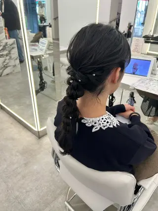 ロング ヘアアレンジ はるか/ブリーチカラ ー/ヘアアレンジ🤍のヘアスタイル