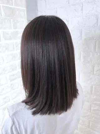 ミディアム 縮毛矯正/髪質改善 主税巧一のヘアスタイル