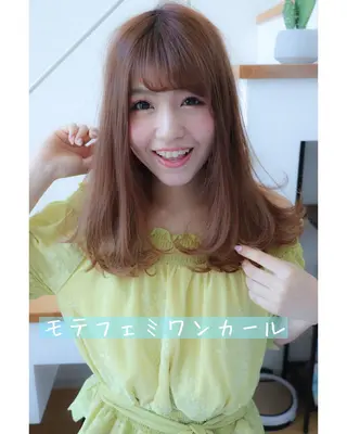 ミディアム 代表山口ひな 髪質改善のプロのヘアスタイル
