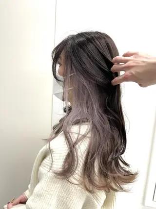 ロング カラー 無料カットモデル募集 スタイリスト石井大夢のヘアスタイル