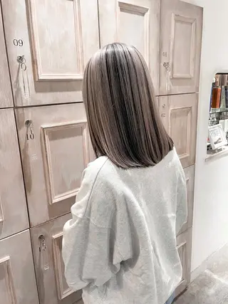 セミロング カラー flammeum 藤枝店所属・RINO 🌙トレンドスタイルのヘアスタイル