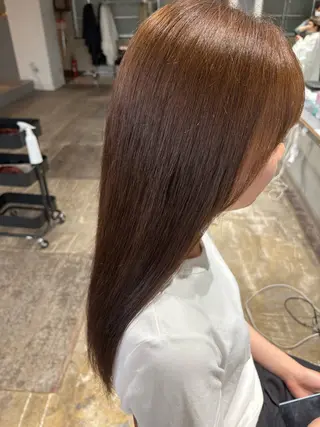 ロング カラー 玉置 七海のヘアスタイル