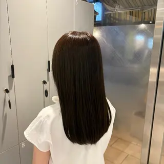 セミロング ⭐️透明感カラー🤎 チサ🧤のヘアスタイル