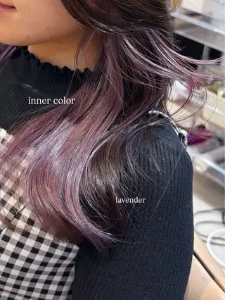 ロング カラー ハイトーン/ラベンダ ー/ユイナ🪄のヘアスタイル