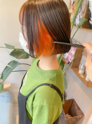 ショート ボブ韓国風レイヤー 髪質改善/畠中ケントのヘアスタイル