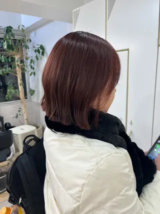 ショート カラー マミ☁️ヘアセット /お呼ばれヘア/銀座のヘアスタイル