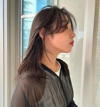 ミディアム カラー ✨モデルさん募集✨️ 下村 伯のヘアスタイル