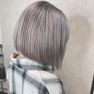 ショート カラー 酸性ストレート・ メンズ 三原 楊子のヘアスタイル