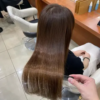 ロング カラー パーマ 縮毛矯正/髪質改善 /韓国風　山川春輝のヘアスタイル