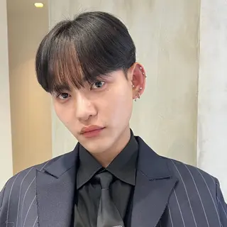 パーマ メンズ 岡田大志🇰🇷 中/韓メンズヘアのヘアスタイル