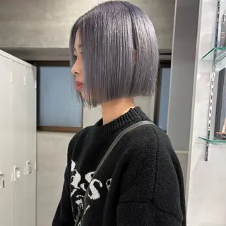 ショート カラー ハイトーン/ボブ /HBL/AYUNAのヘアスタイル
