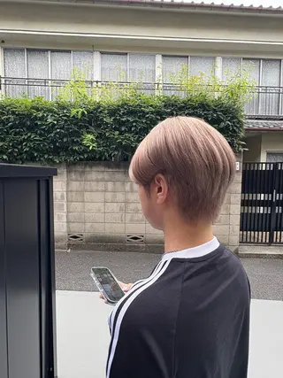 ショート カラー 【履歴修正×艶髪】 ハイトーン/大和💎のヘアスタイル