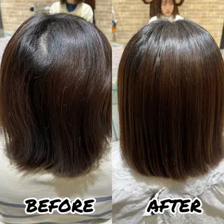 ミディアム 髪質改善美容師 鈴木のヘアスタイル