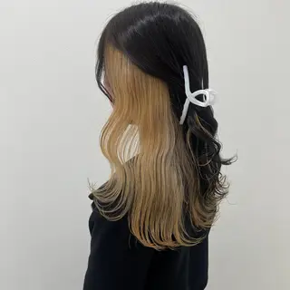 セミロング カラー 韓国スタイル🇰🇷 トレンドレイヤー🪡のヘアスタイル