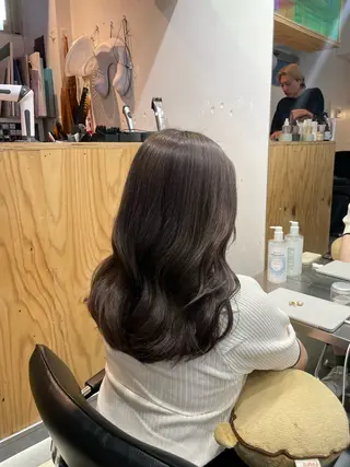 セミロング カラー 🪞♡韓国風スタイル MISATO🪞♡のヘアスタイル