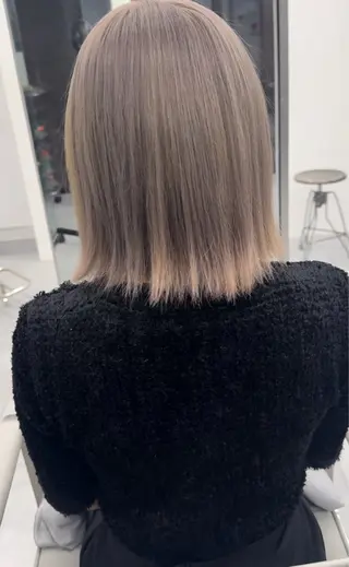 ショート カラー ヘアアレンジ 🐹ブリーチ/ボブ /韓国ヘア/蓮🐹のヘアスタイル