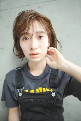 パーマ ミディアム 小田川 竜也のヘアスタイル