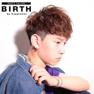 ショート パーマ メンズ BIRTH by happiness所属・【ニュアンスパーマ】 西岡拓海のヘアスタイル