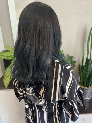 セミロング カラー 多幸感カラー💖 姫汝のヘアスタイル