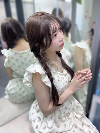 ロング カラー ヘアアレンジ the path sora♡のヘアスタイル