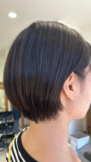 ショート ❄️艶カラー/レイヤ ー/ボブ/mao❄️のヘアスタイル