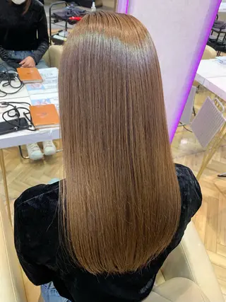 セミロング 銀座🇰🇷韓国ボブ 🧡巻ける縮毛/せんのヘアスタイル