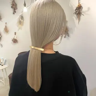 ロング KIJI所属・haruka/ ハイトーンのヘアスタイル