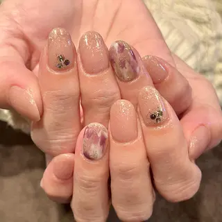 ショート カラー ネイル ネイルサロン リリーブランシュ所属・森 瑞紀のネイルデザイン