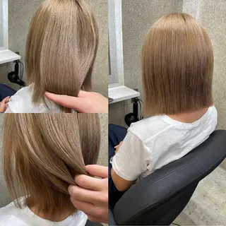 ショート カラー 韓国風レイヤー ハイトーンRYOTAのヘアスタイル