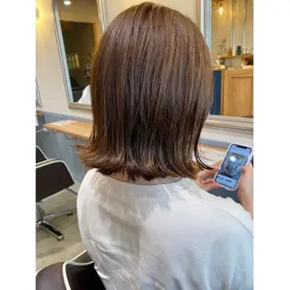 セミロング スタイリスト まことのヘアスタイル