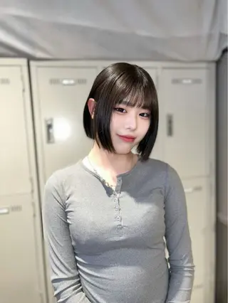 カラー 🍒レイヤーカット/ 暖色カラー🍒のヘアスタイル