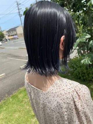 ミディアム 藤村 翔充のヘアスタイル